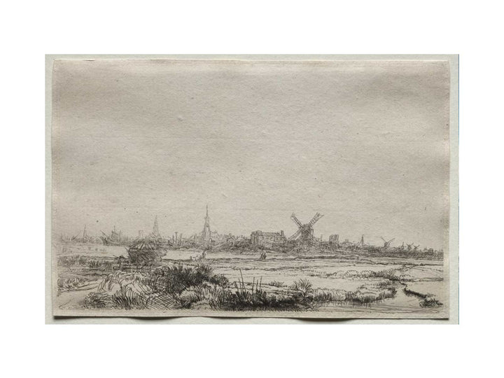 A View Of Amsterdam From The North West Painting