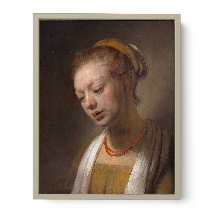 Portrait of a Young Girl Painting