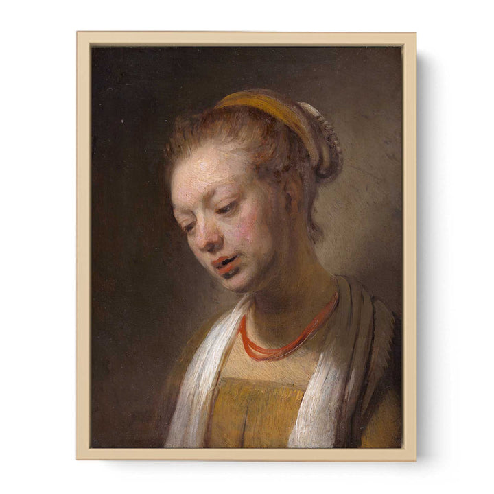 Portrait of a Young Girl Painting