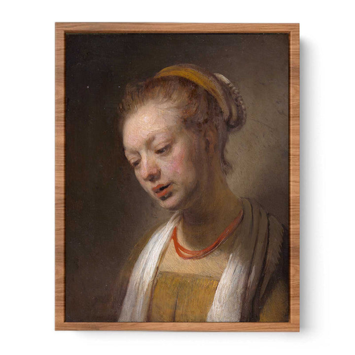 Portrait of a Young Girl Painting