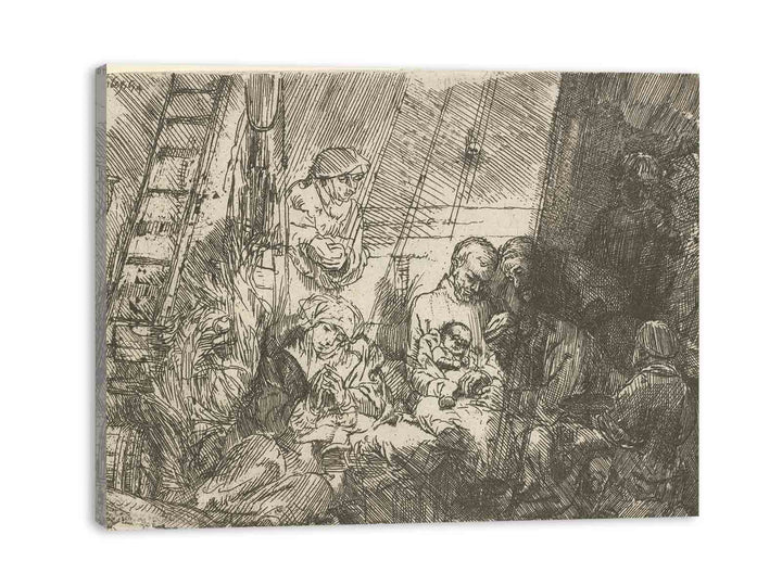 The Circumscision In The Stable Painting