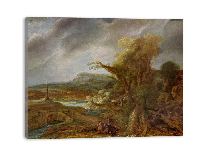 Landscape with Obelisk (possibly the flight into Egypt)
 Painting