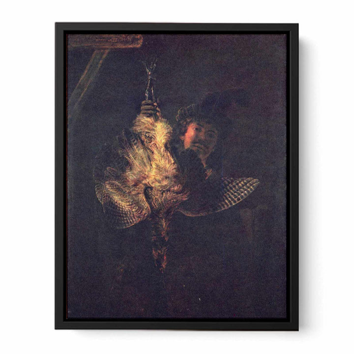 Self portrait with a dead bird Painting