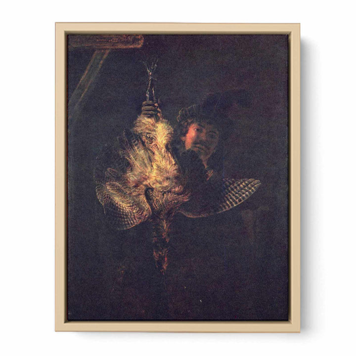 Self portrait with a dead bird Painting
