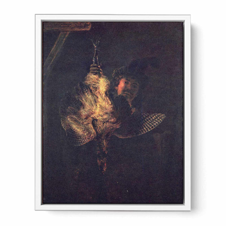 Self portrait with a dead bird Painting
