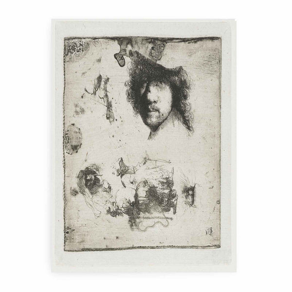 Sheet of Studies Head of the Artist, a Beggar Couple, Heads of an old Man and an old Woman, etc.
 Painting