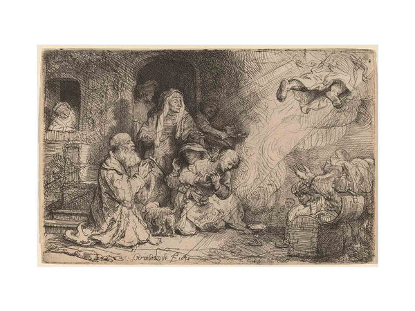 The Angel departing from the Family of Tobias Painting