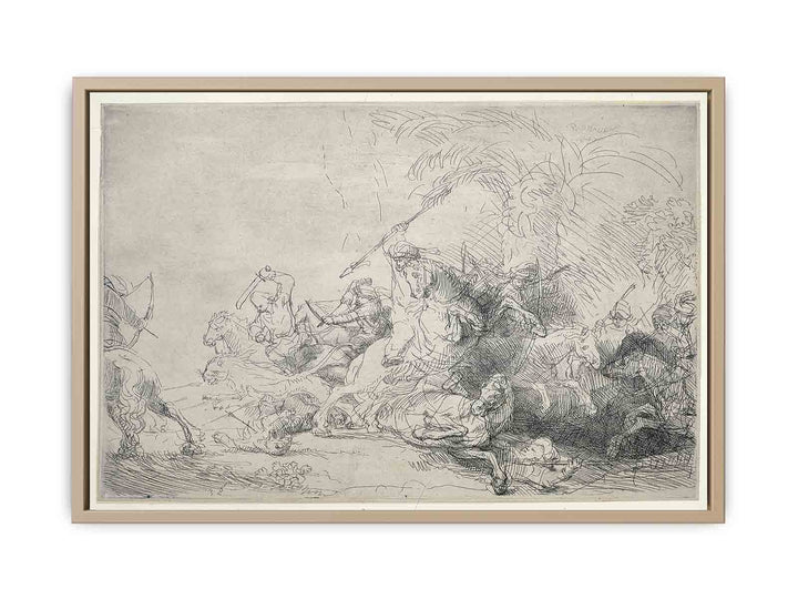 The Large Lion Hunt
 Painting