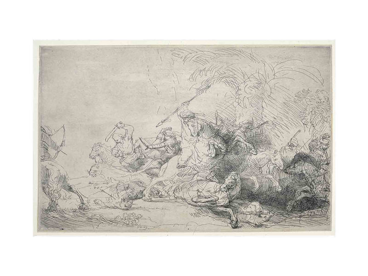 The Large Lion Hunt
 Painting