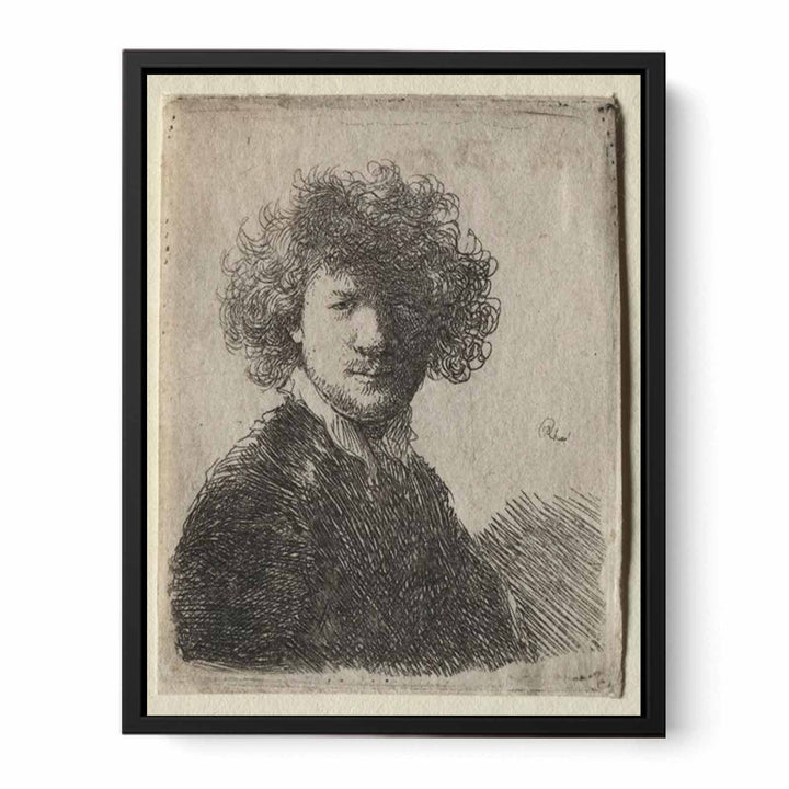 Self Portrait With Curly Hair And White Collar Bust 2
 Painting