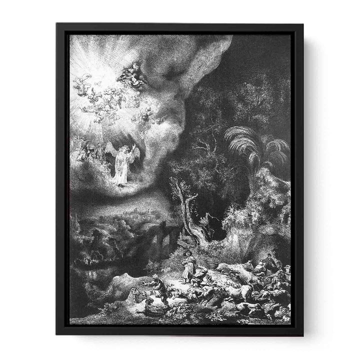 The angel appearing to the shepherds 2 Painting