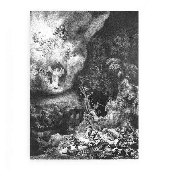 The angel appearing to the shepherds 2 Painting