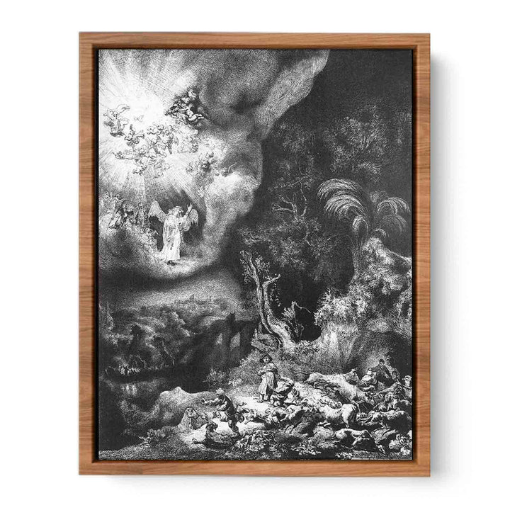 The angel appearing to the shepherds 2 Painting
