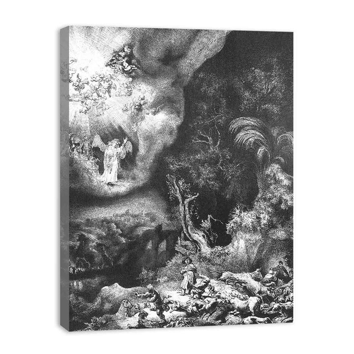 The angel appearing to the shepherds 2 Painting