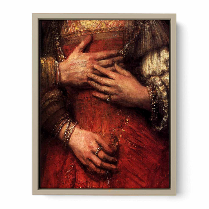 The Jewish Bride (detail) Painting
