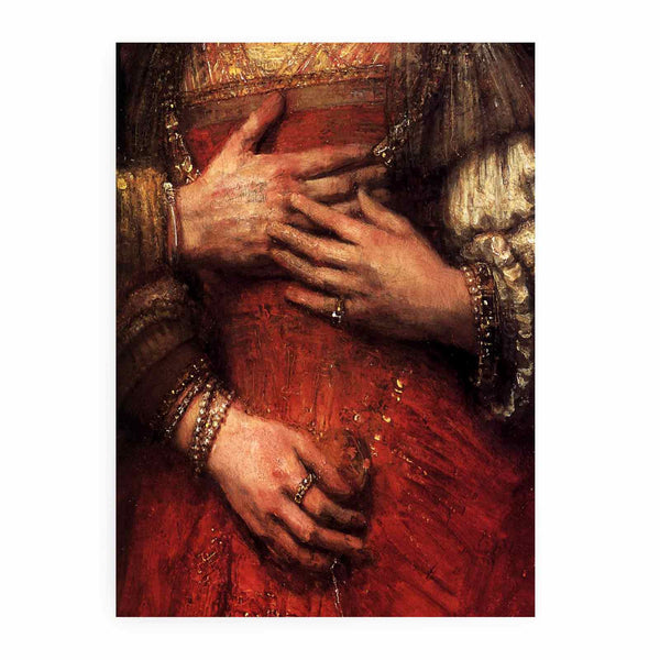 The Jewish Bride (detail) Painting