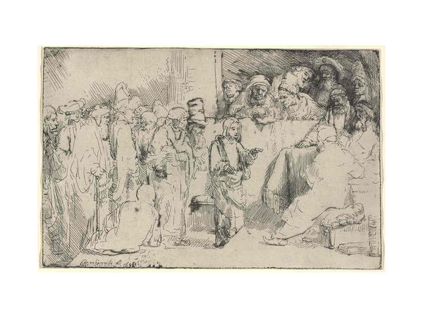 Christ disputing with the Doctors A Sketch
 Painting