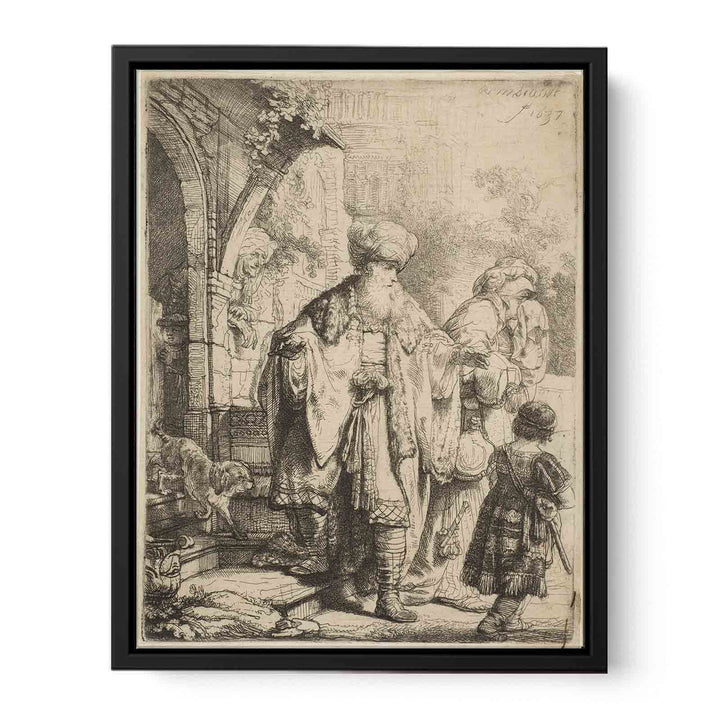 Abraham casting out Hagar and Ishmael Painting
