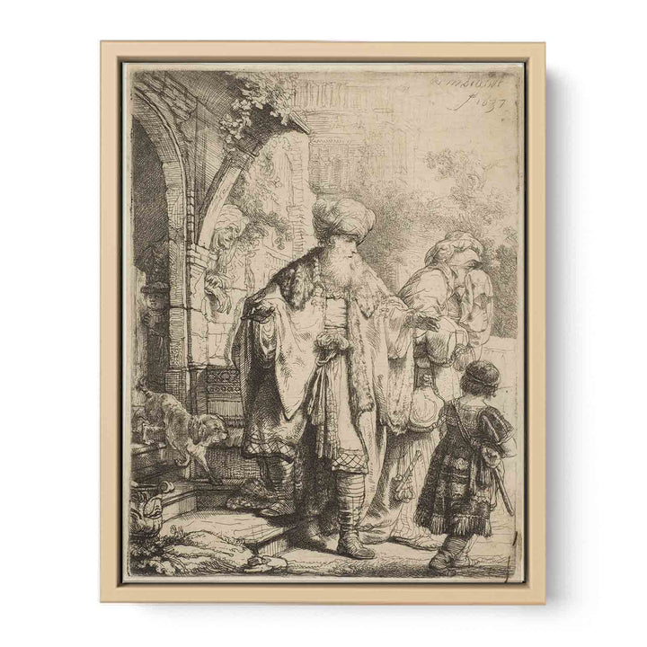 Abraham casting out Hagar and Ishmael Painting