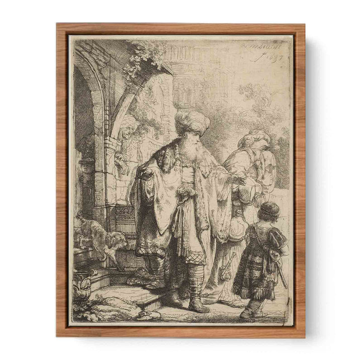 Abraham casting out Hagar and Ishmael Painting