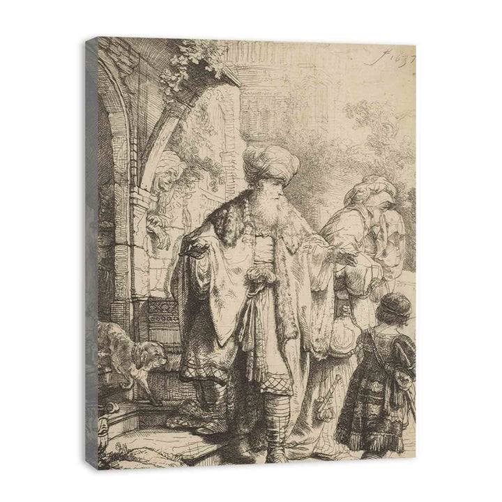 Abraham casting out Hagar and Ishmael Painting