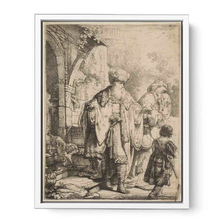 Abraham casting out Hagar and Ishmael Painting