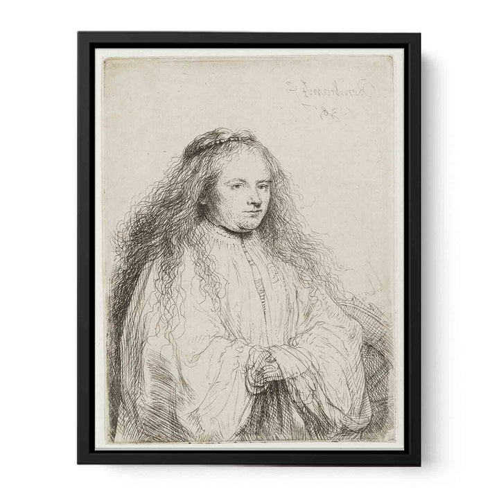 The little Jewish Bride (Saskia as Saint Catherine) Painting