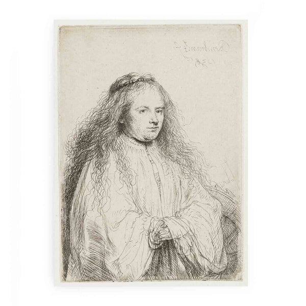 The little Jewish Bride (Saskia as Saint Catherine) Painting