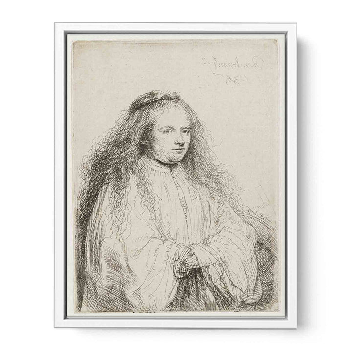 The little Jewish Bride (Saskia as Saint Catherine) Painting