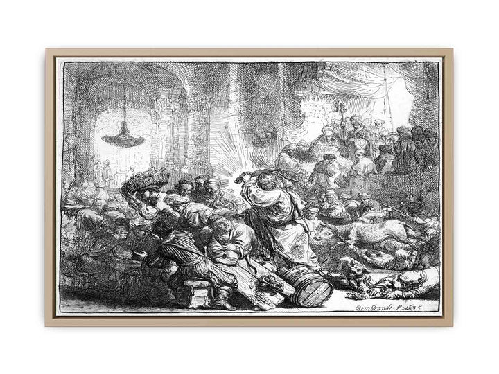 Christ driving the Money Changers from the Temple 2
 Painting