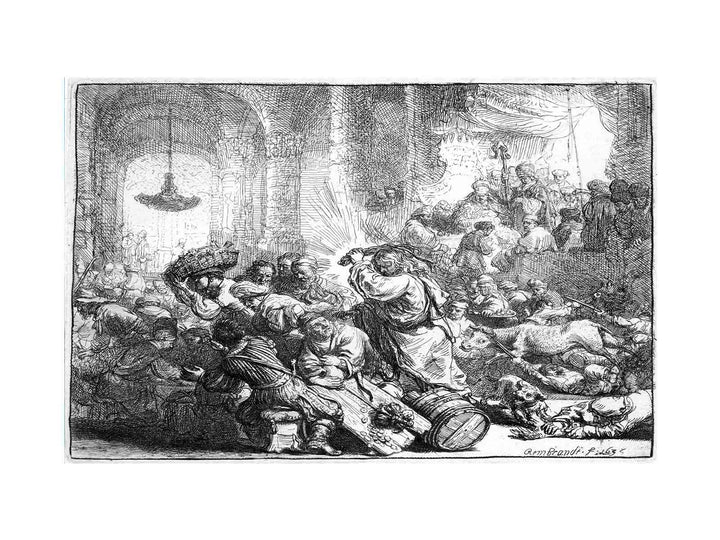 Christ driving the Money Changers from the Temple 2
 Painting
