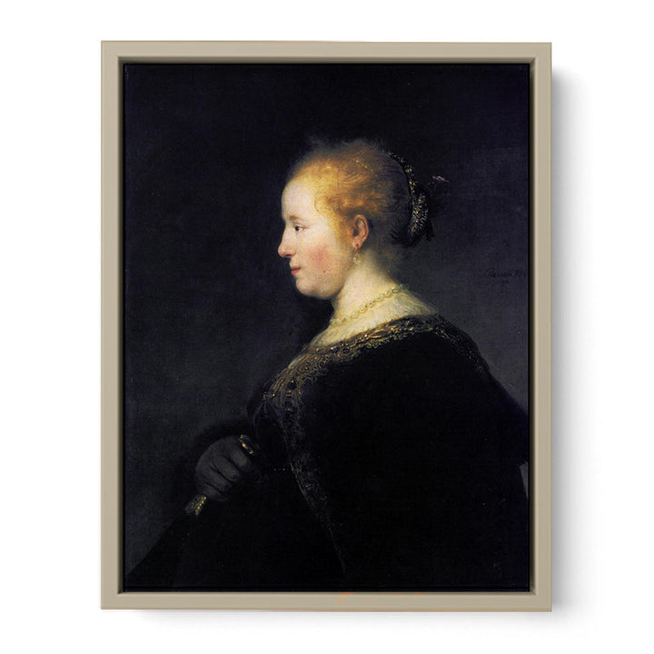 Portrait of a Young Woman with the Fan
 Painting