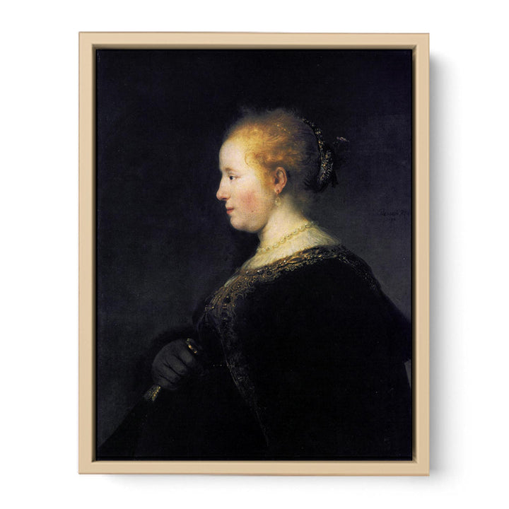 Portrait of a Young Woman with the Fan
 Painting