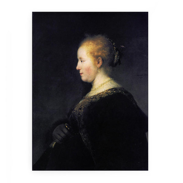 Portrait of a Young Woman with the Fan
 Painting