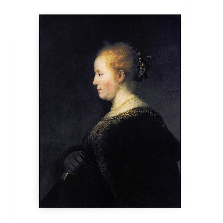 Portrait of a Young Woman with the Fan
 Painting