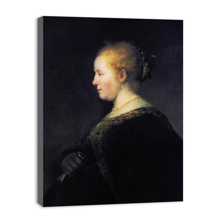 Portrait of a Young Woman with the Fan
 Painting