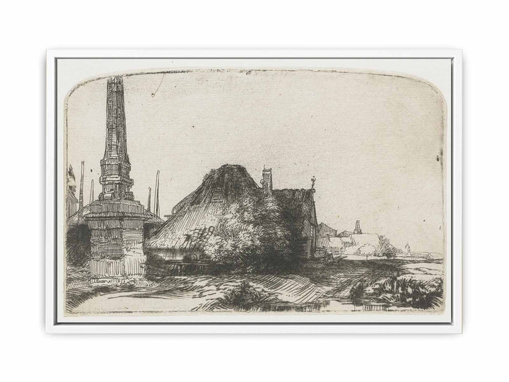Landscape with an Obelisk Painting