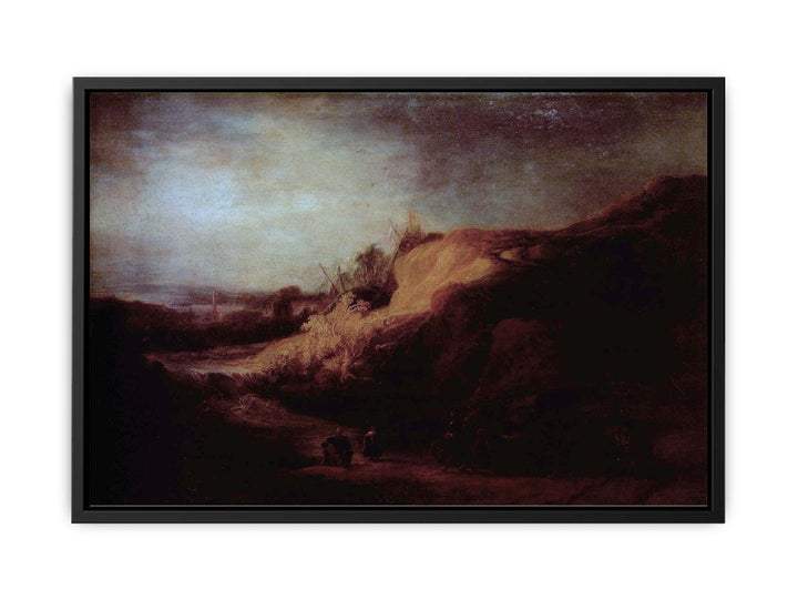 Landscape with the Baptism of the eunuch Painting