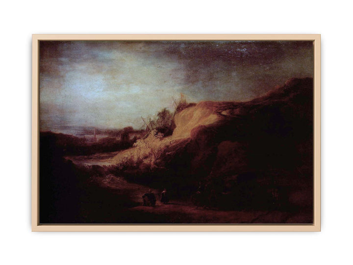Landscape with the Baptism of the eunuch Painting