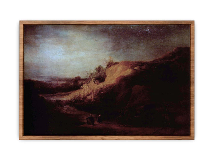 Landscape with the Baptism of the eunuch Painting
