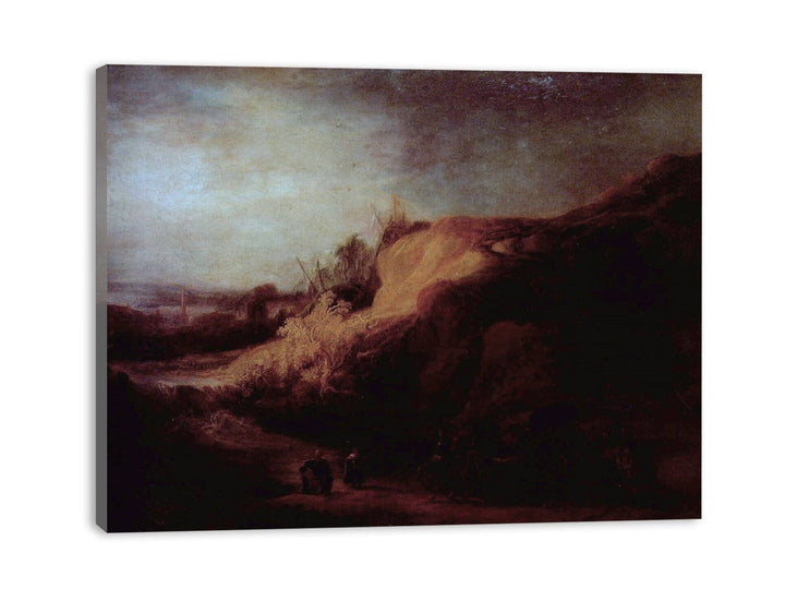 Landscape with the Baptism of the eunuch Painting