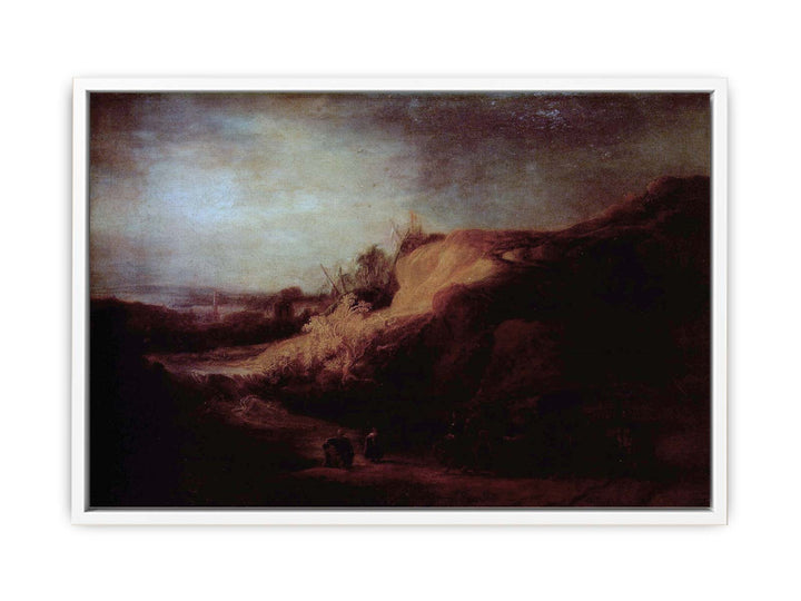 Landscape with the Baptism of the eunuch Painting