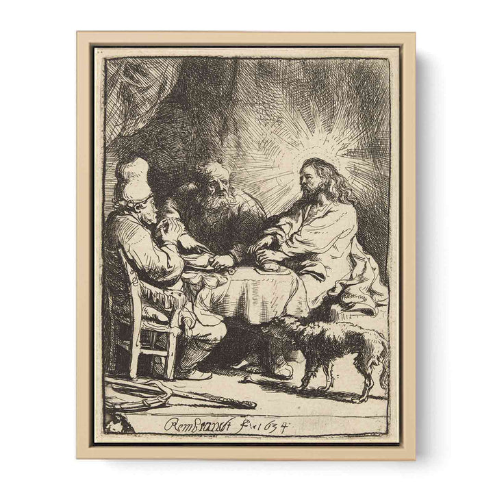 Christ at Emmaus 3 Painting