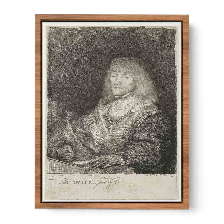 Man at a desk wearing a cross and chain 2
 Painting