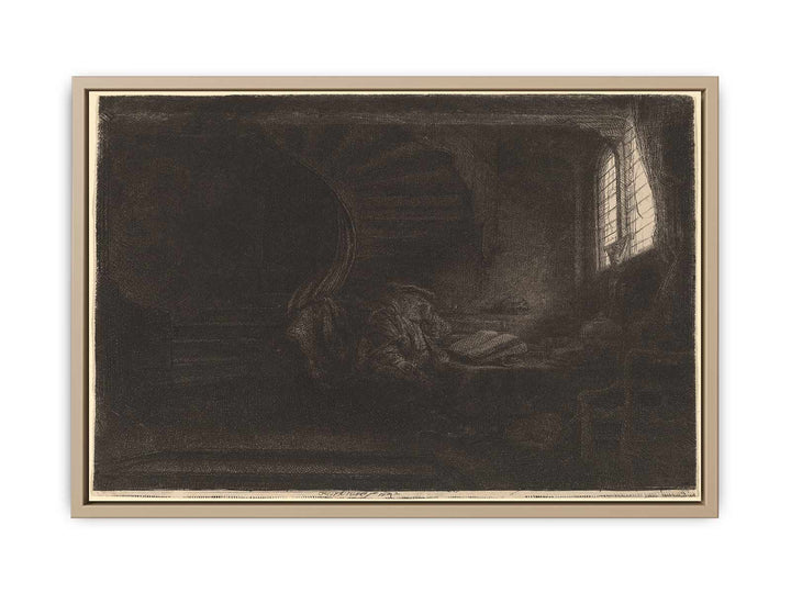 Saint Jerome in a dark Chamber
 Painting