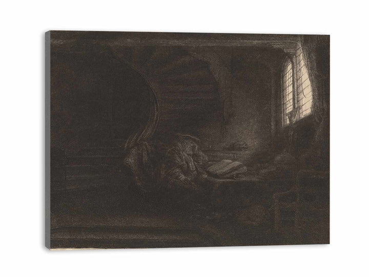 Saint Jerome in a dark Chamber
 Painting