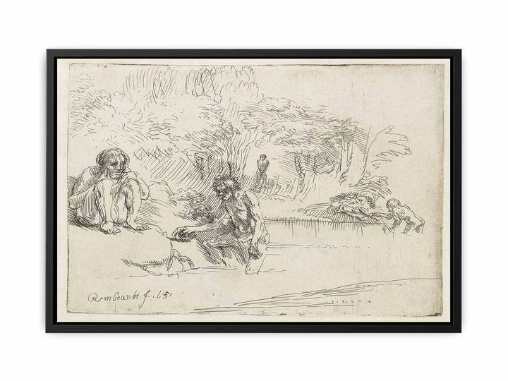 The Bathers Painting
