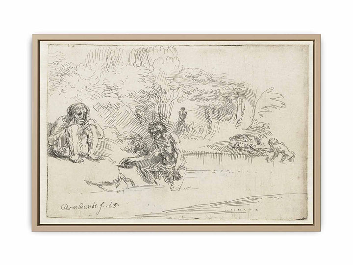 The Bathers Painting