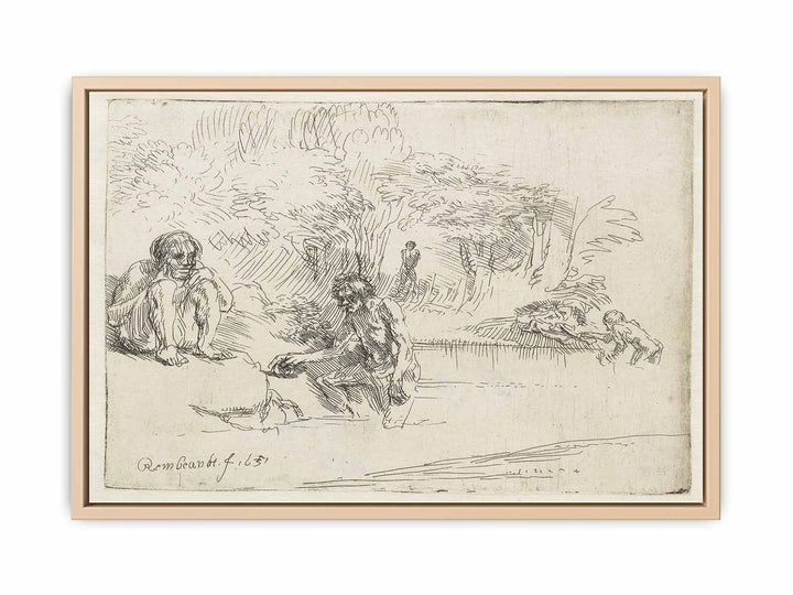 The Bathers Painting