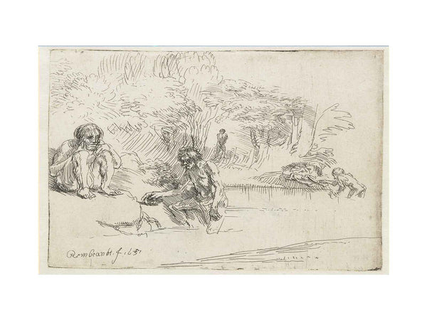 The Bathers Painting